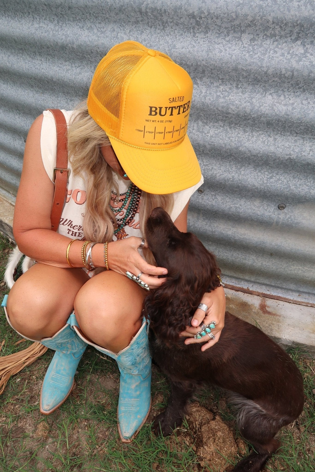 Salted Butter Stick Trucker Hat - Rooted & Reckless Co.