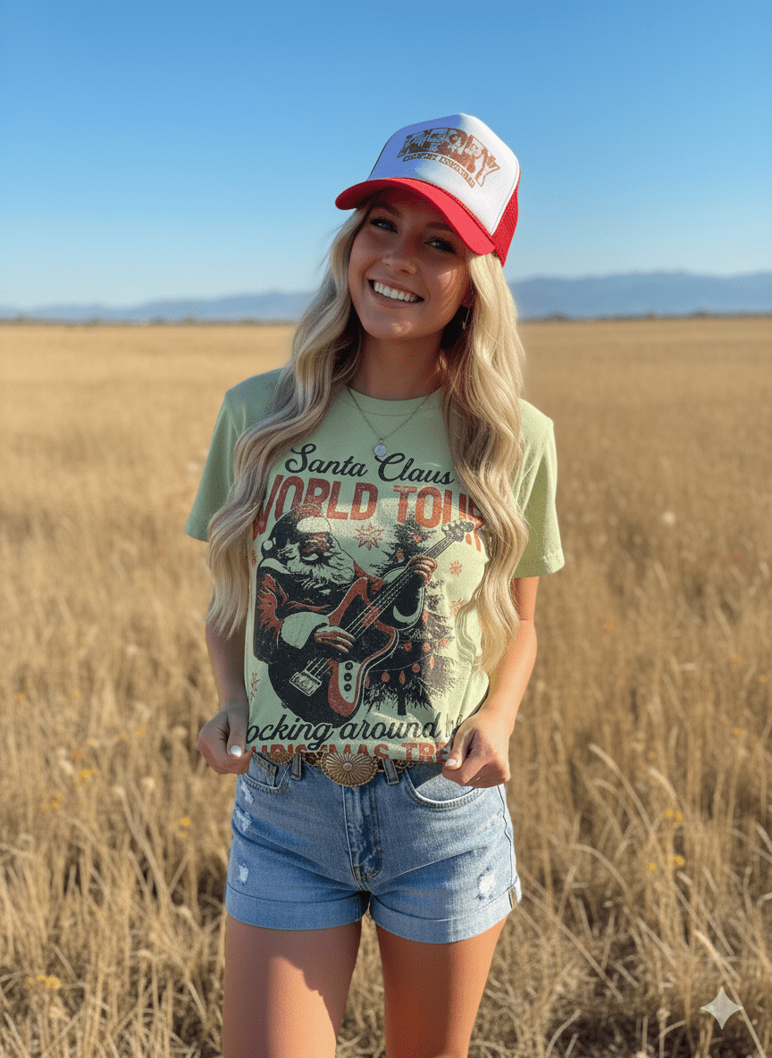 Santa Claus World Tour Graphic Tee - Rooted & Reckless Co.