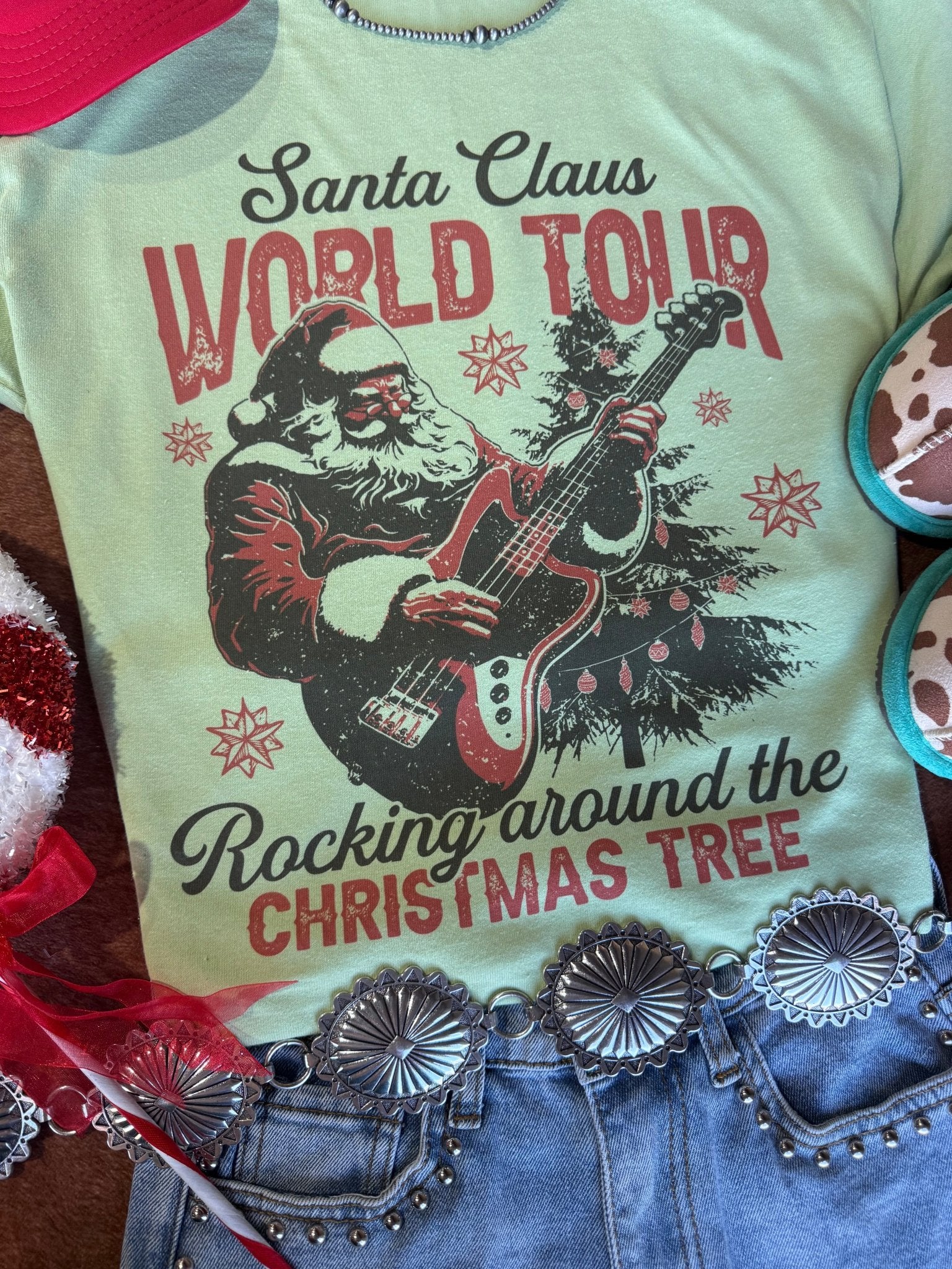 Santa Claus World Tour Graphic Tee - Rooted & Reckless Co.