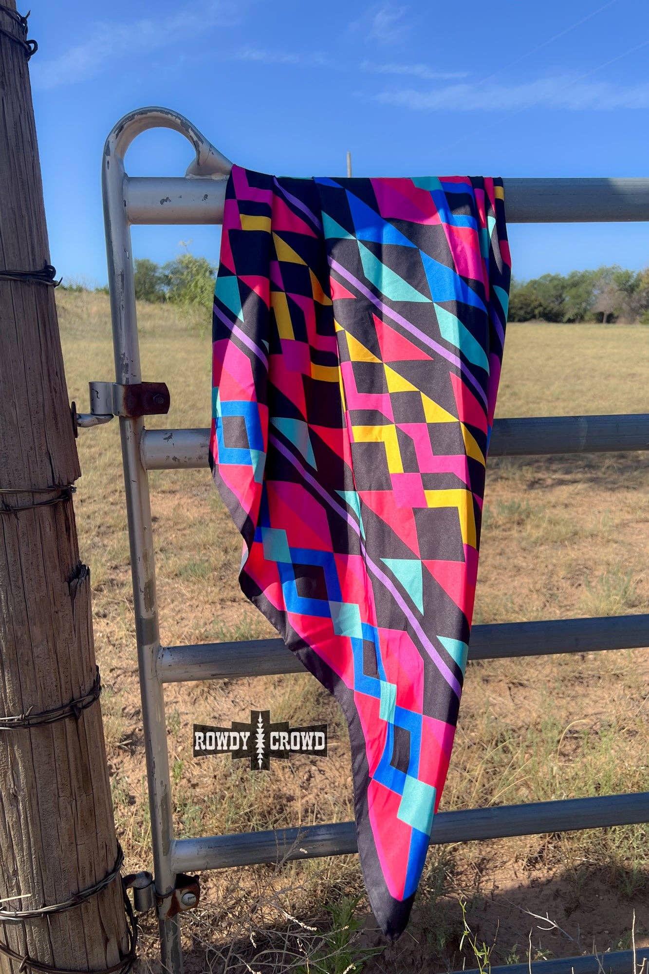 "Sassy Señorita" Wild Rag — Bold 36" Polyester Statement Scarf - Rooted & Reckless Co.