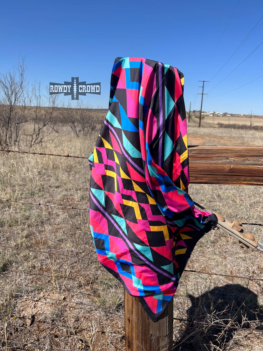 "Sassy Señorita" Wild Rag — Bold 36" Polyester Statement Scarf - Rooted & Reckless Co.