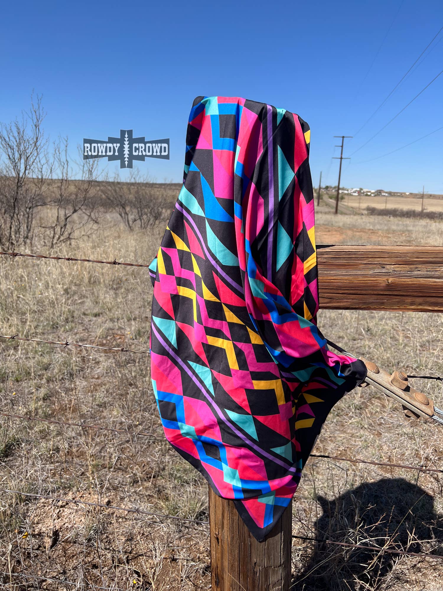 "Sassy Señorita" Wild Rag — Bold 36" Polyester Statement Scarf - Rooted & Reckless Co.
