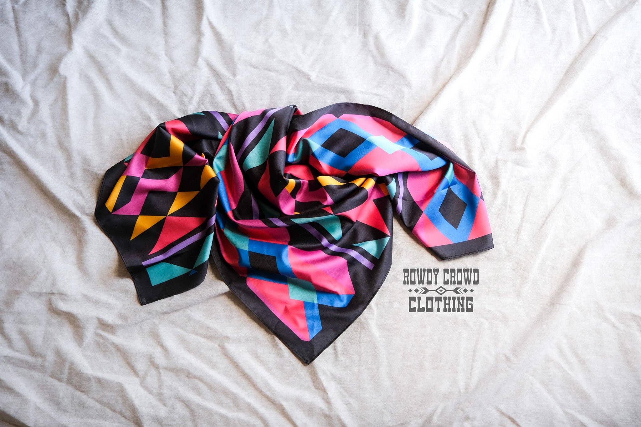 "Sassy Señorita" Wild Rag — Bold 36" Polyester Statement Scarf - Rooted & Reckless Co.
