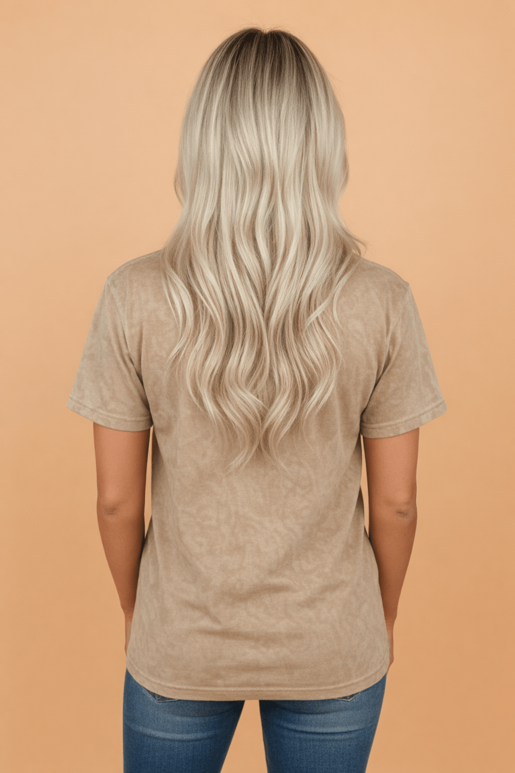 Saved by Grace Embroidered Mineral Wash T-Shirt - Rooted & Reckless Co.