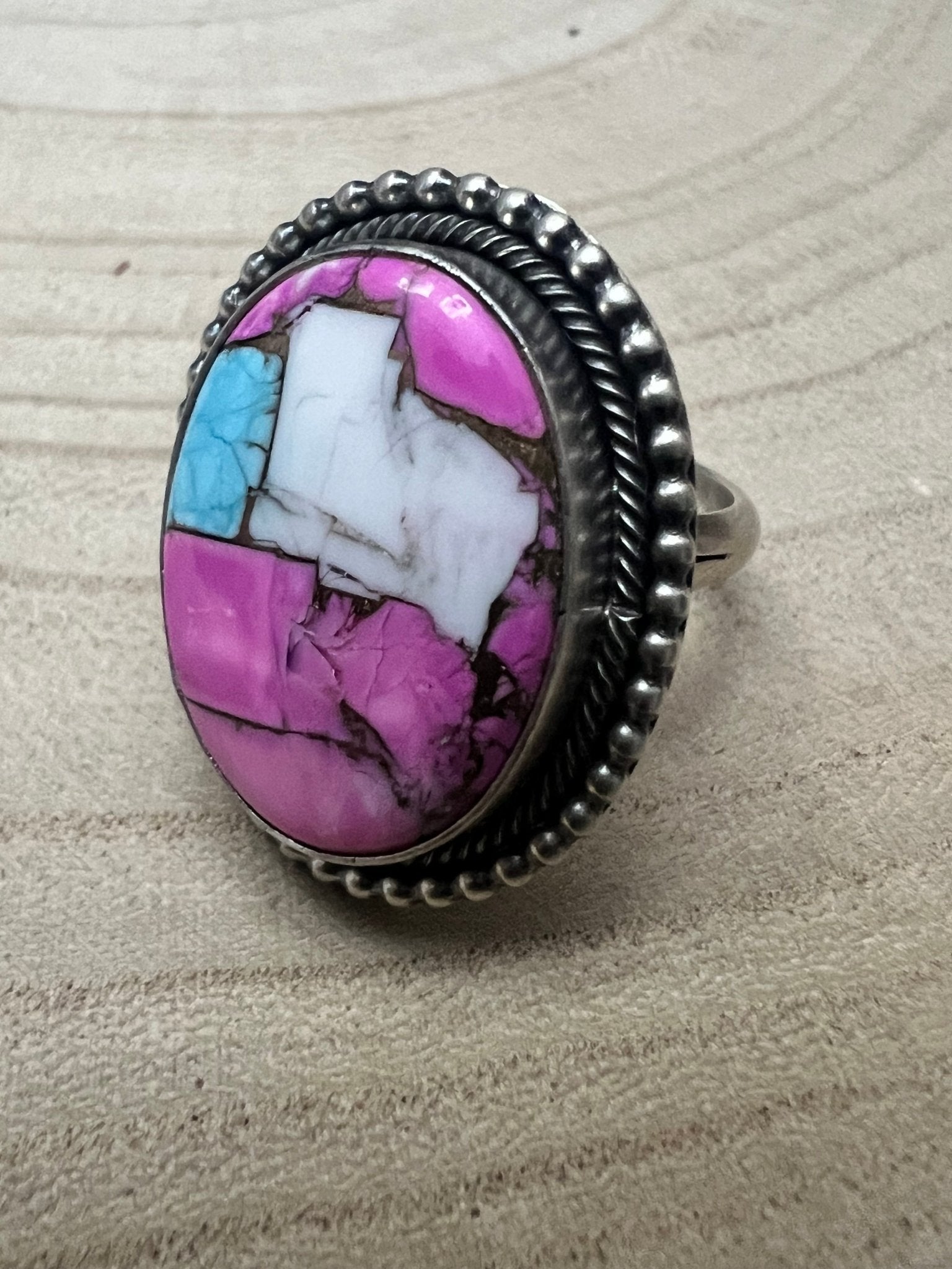 Scott Skeets Navajo Handmade Cotton Candy Adjustable 8+ - Rooted & Reckless Co.