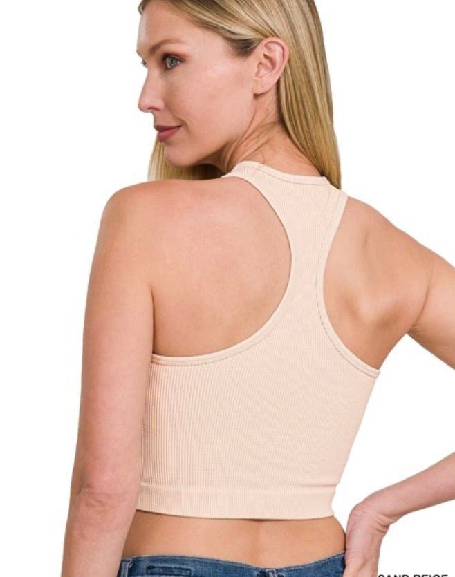 Seamless Ribbed Razor Back Tank - Rooted & Reckless Co.