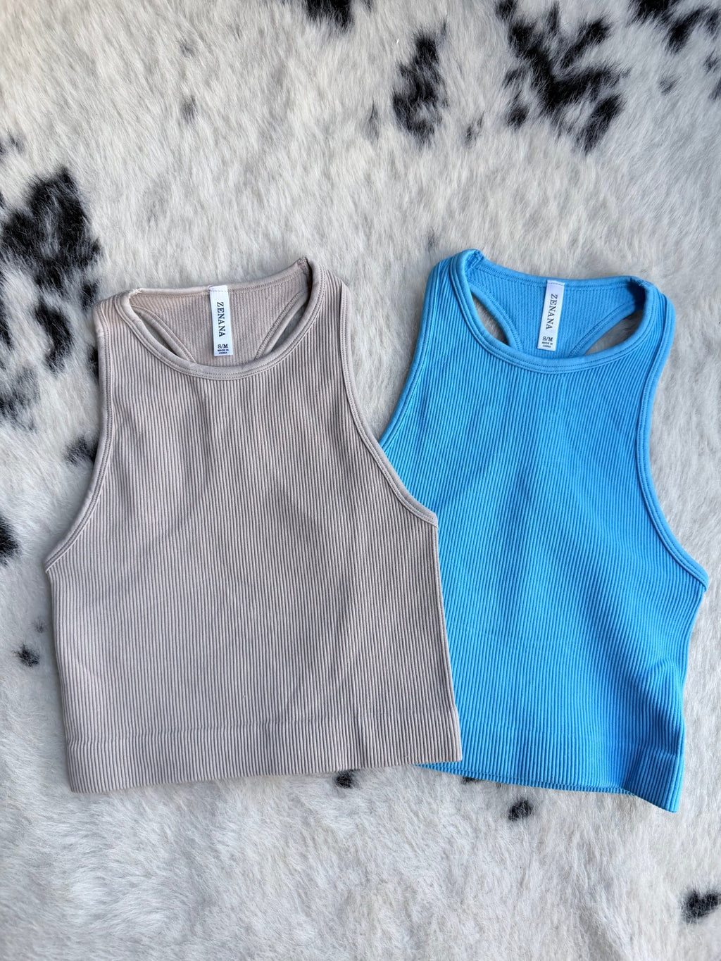 Seamless Ribbed Razor Back Tank - Rooted & Reckless Co.