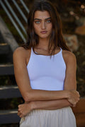 Seamless Sleeveless Halter Neck Tank Top - Rooted & Reckless Co.