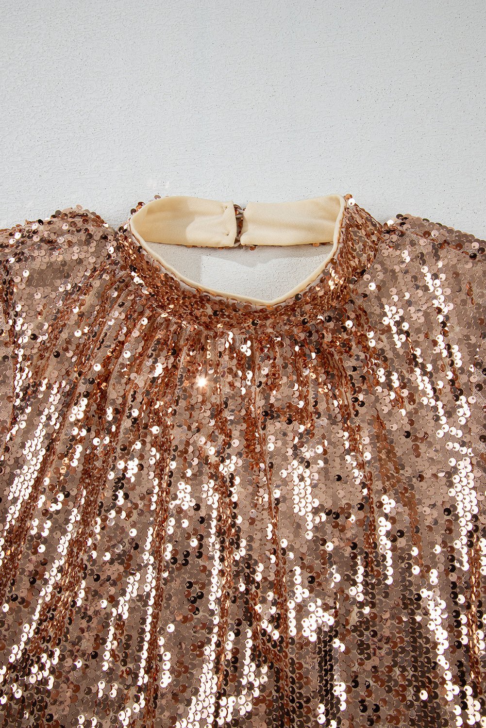 Sequin Long Sleeve Cutout Back Mini Dress - Rooted & Reckless Co.