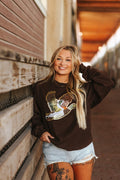 Sequin Mallard Duck Patch Sweatshirt - Rooted & Reckless Co.