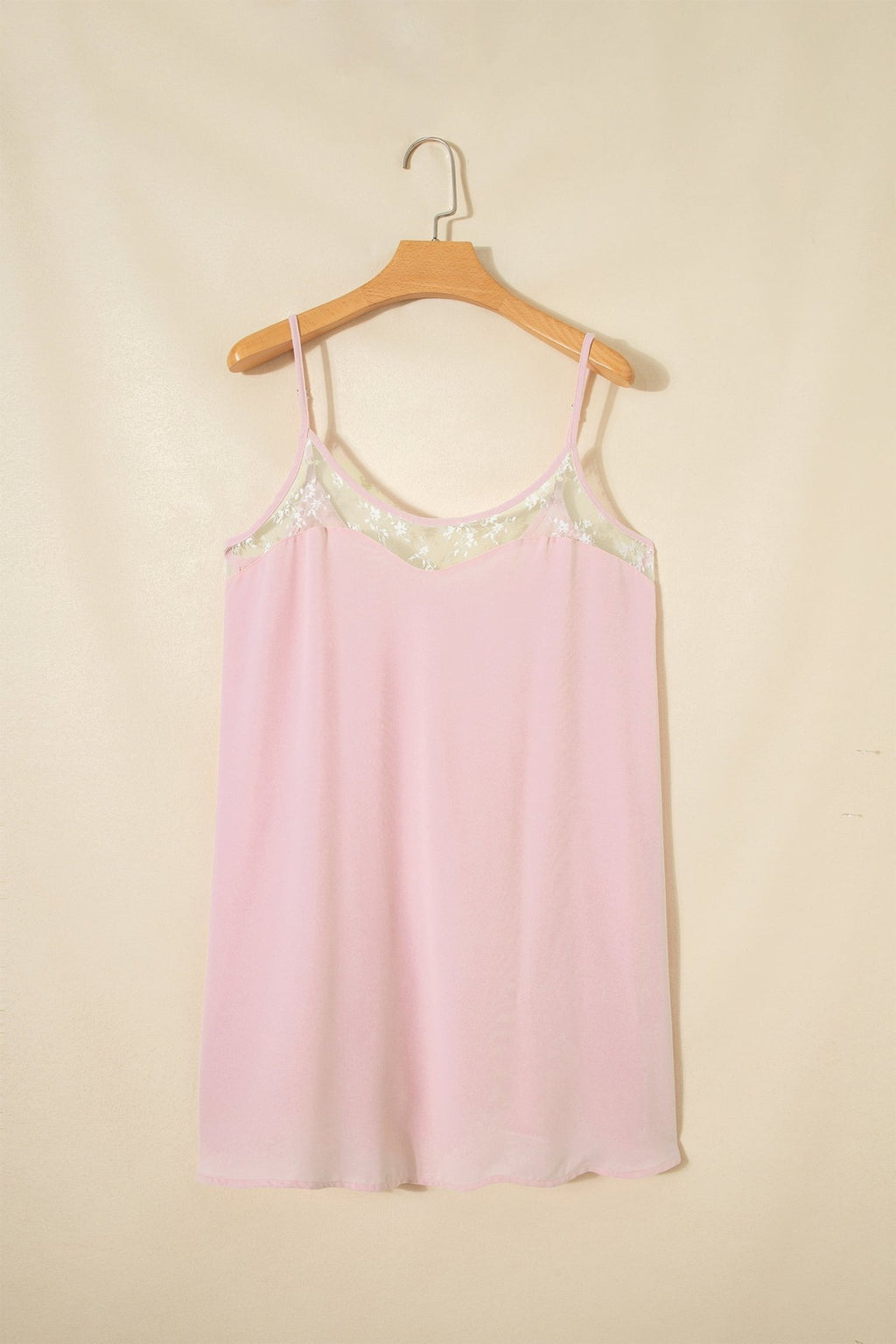 Sheer Lace Patchwork Camisole Nightgown Dress - Rooted & Reckless Co.
