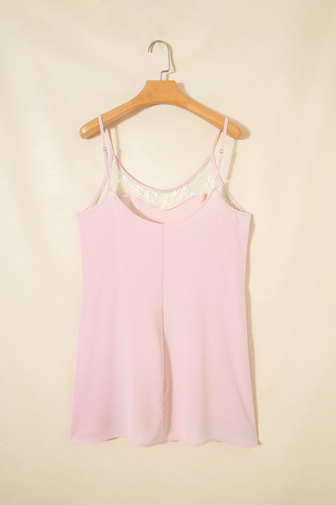 Sheer Lace Patchwork Camisole Nightgown Dress - Rooted & Reckless Co.