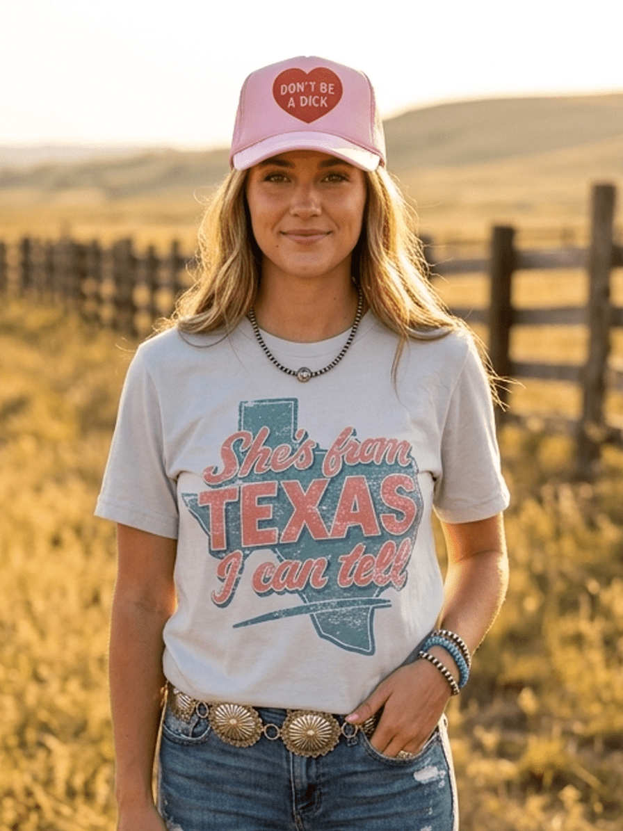 She's From Texas I Can Tell Graphic Tee - Rooted & Reckless Co.