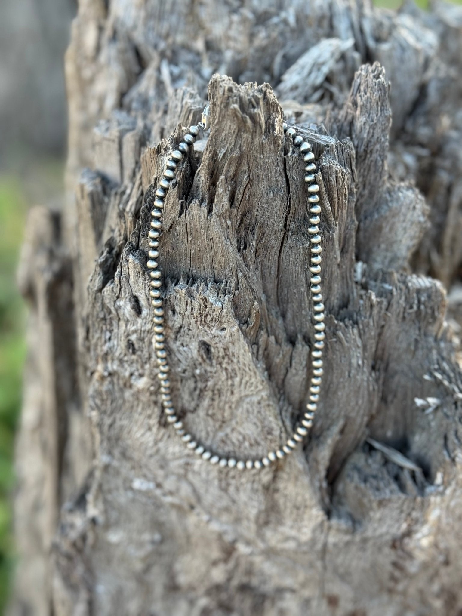 Silver Plated Beads Choker - Rooted & Reckless Co.