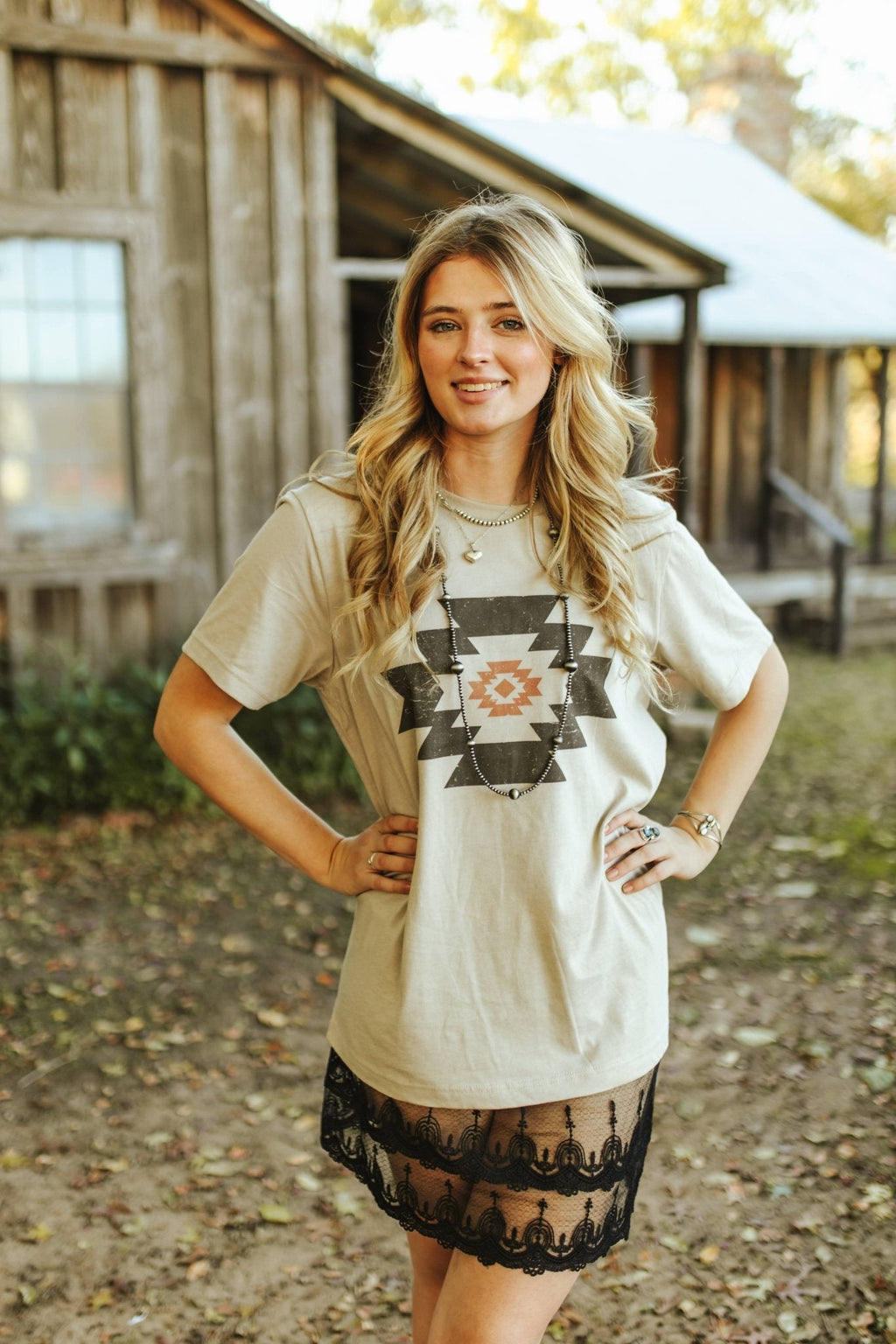 Simple Aztec Graphic Tee - Rooted & Reckless Co.
