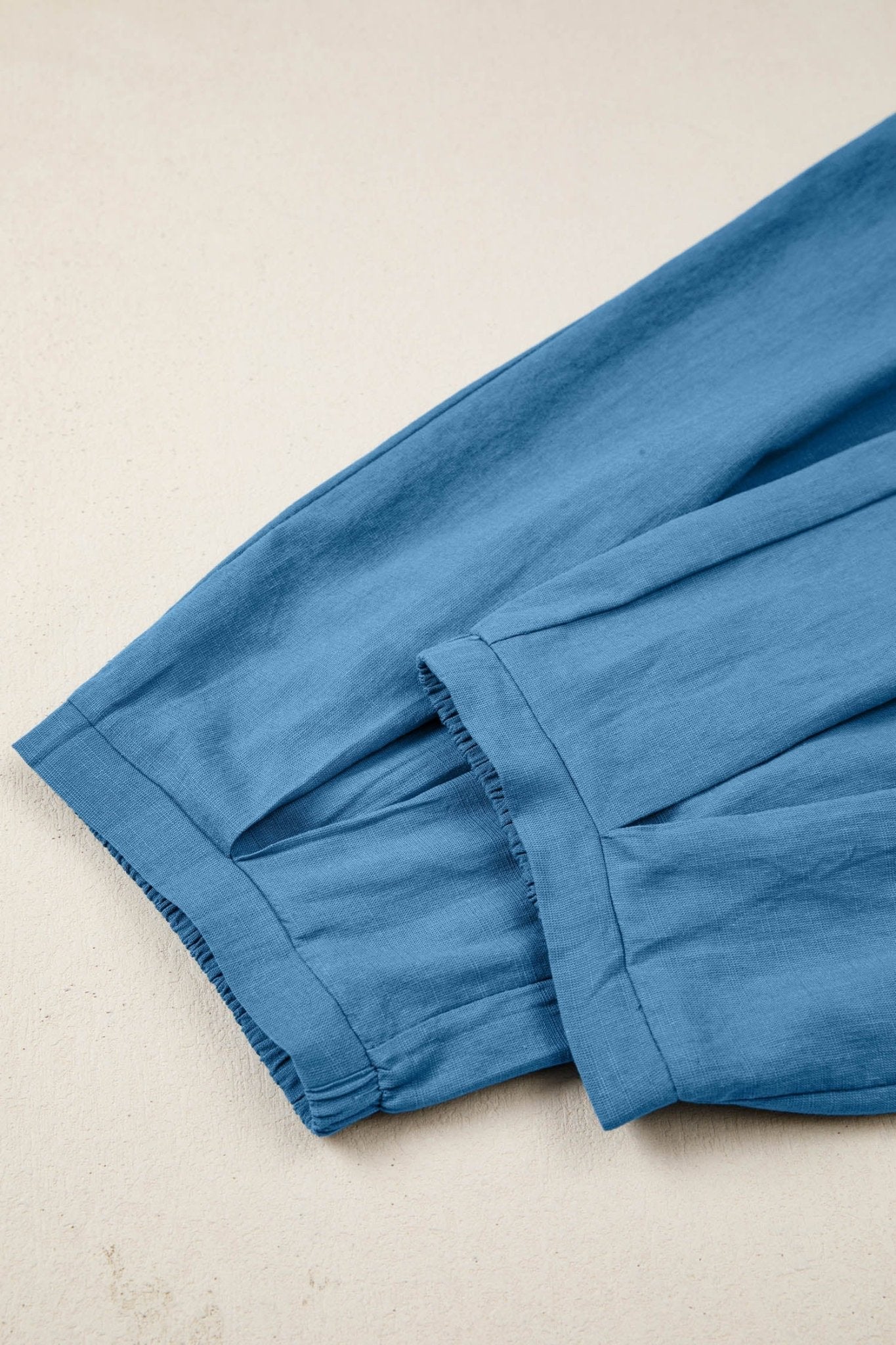 Smocked High Waist Drawstring Pocket Jogger Pants - Rooted & Reckless Co.