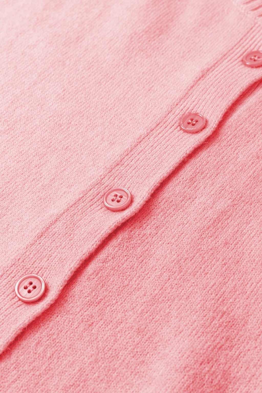 Solid 3/4 Sleeve Boxy Button-Down Cardigan - Rooted & Reckless Co.