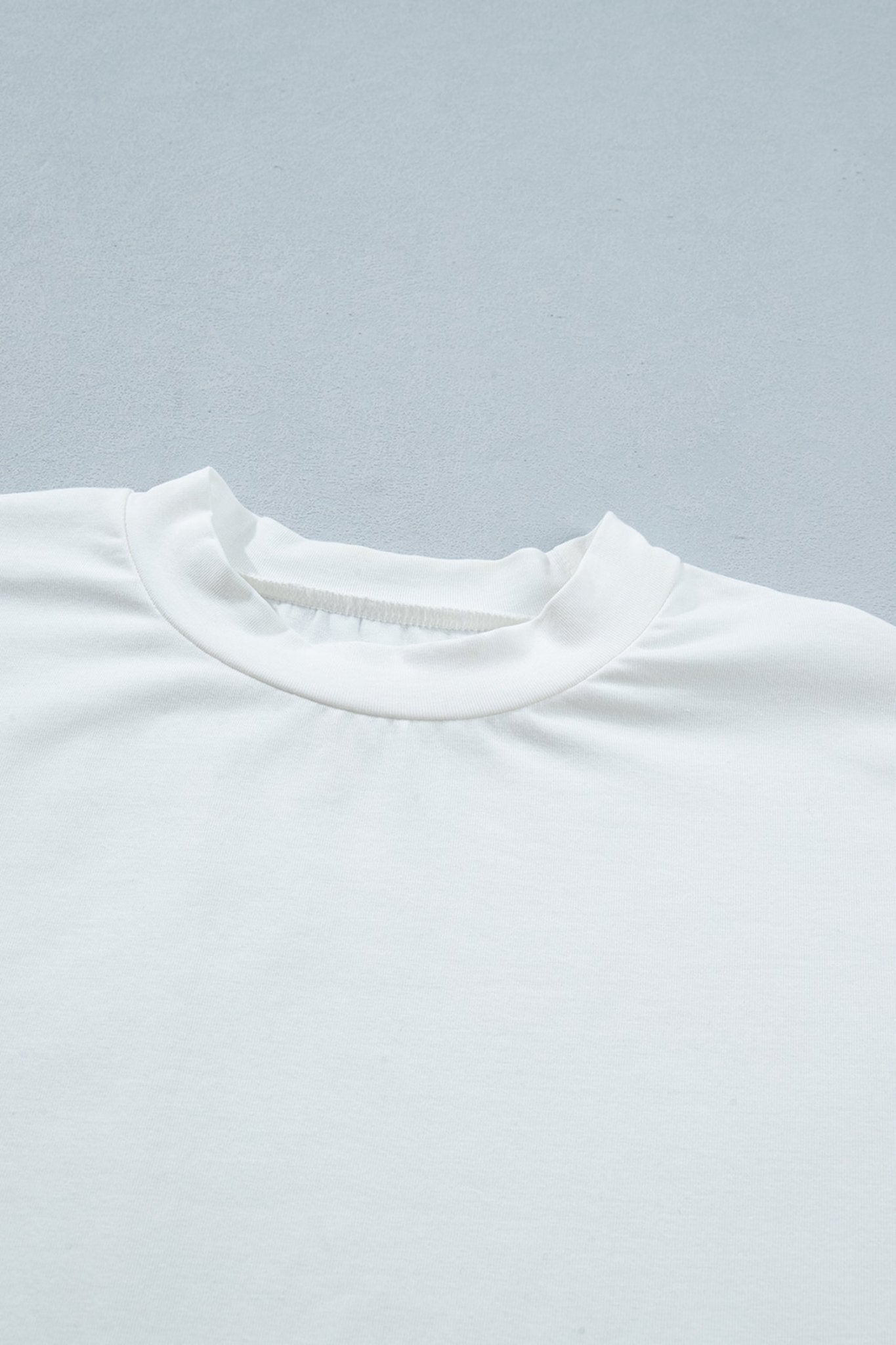 Solid Asymmetric Lace Hem Patchwork T-Shirt - Rooted & Reckless Co.