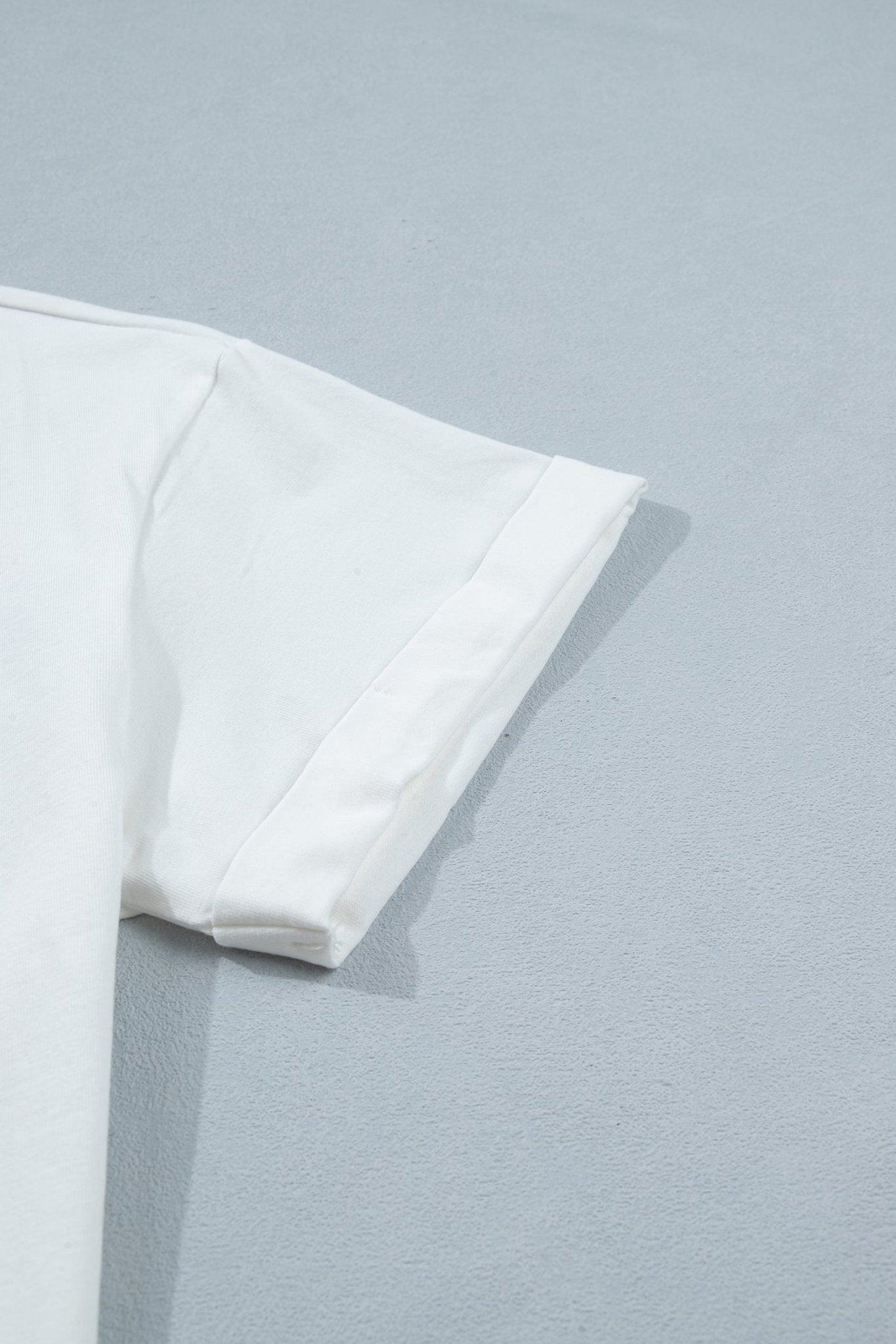 Solid Asymmetric Lace Hem Patchwork T-Shirt - Rooted & Reckless Co.