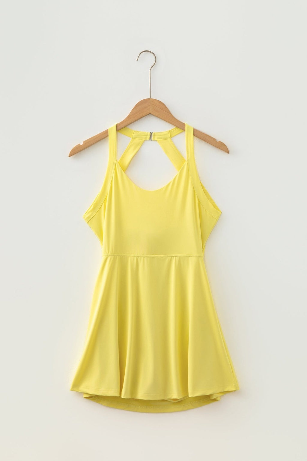 Solid Back Cutout Active Mini Dress - Rooted & Reckless Co.
