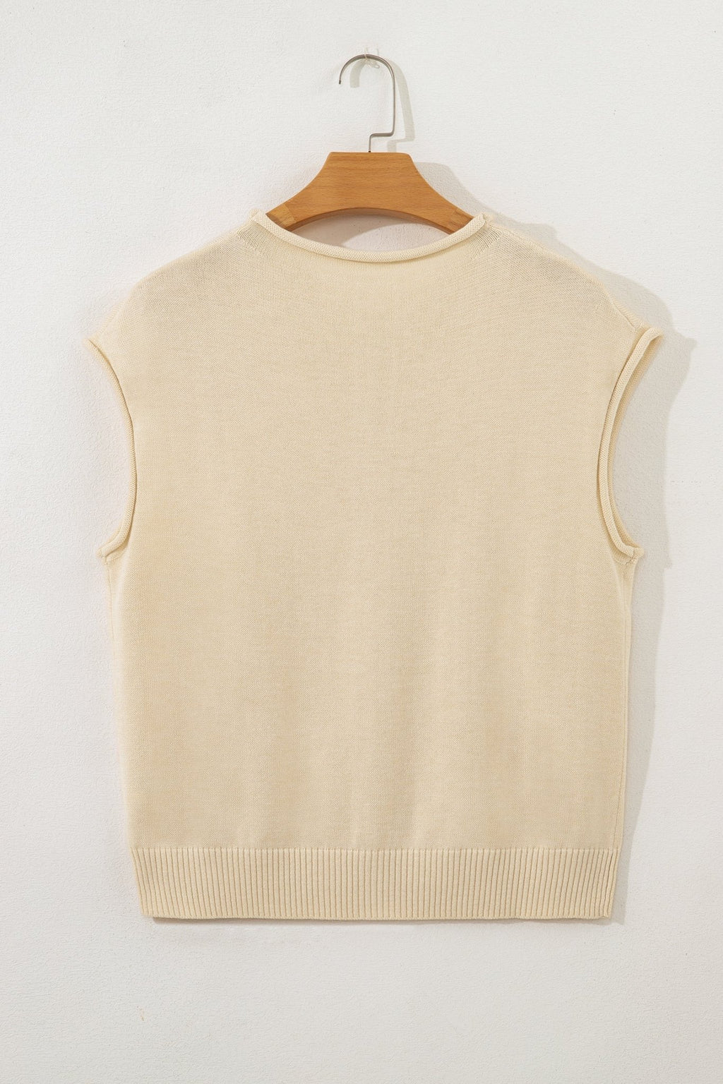 Solid Button-Front Rolled Hem Sweater Top - Rooted & Reckless Co.