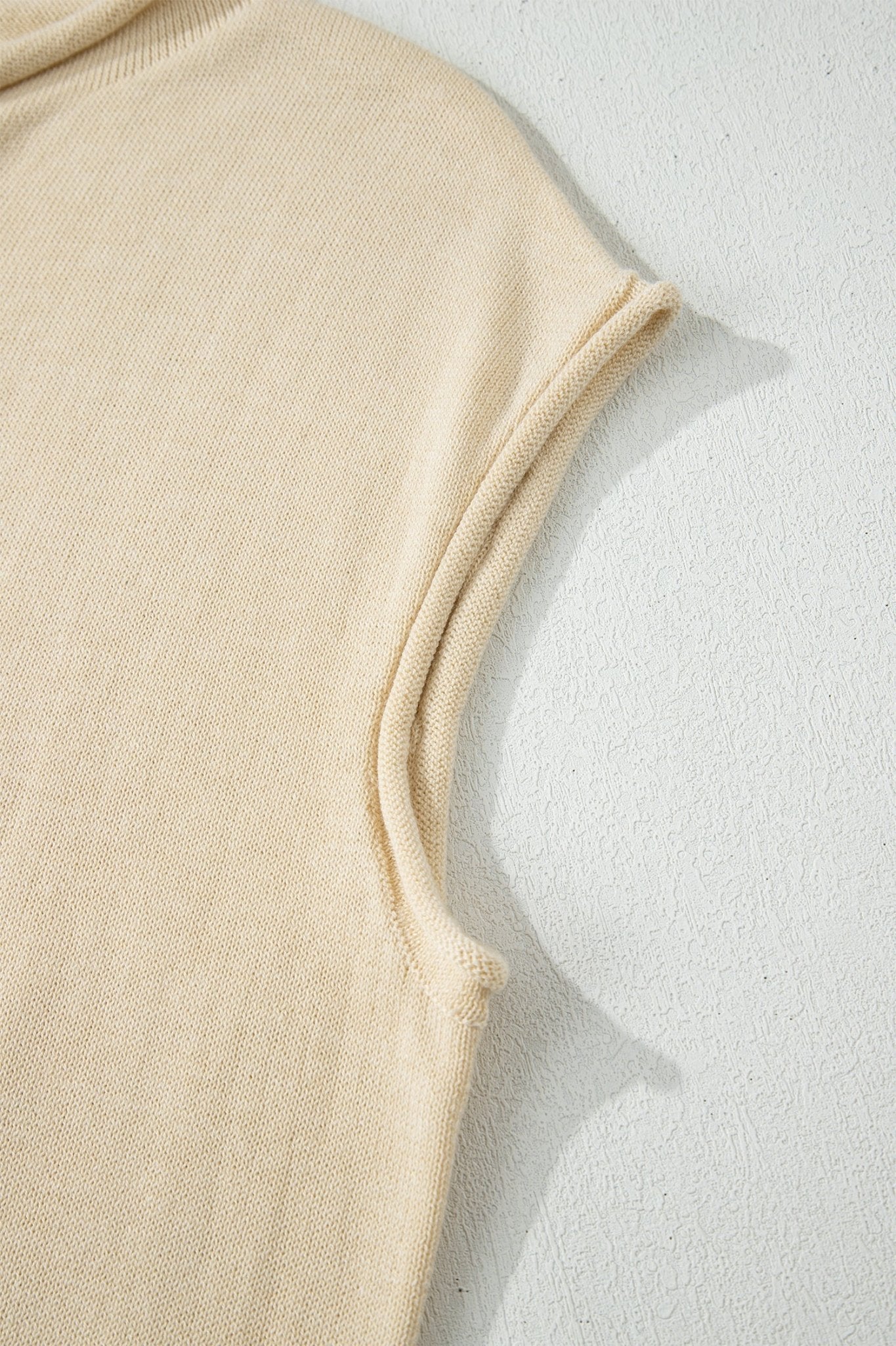 Solid Button-Front Rolled Hem Sweater Top - Rooted & Reckless Co.