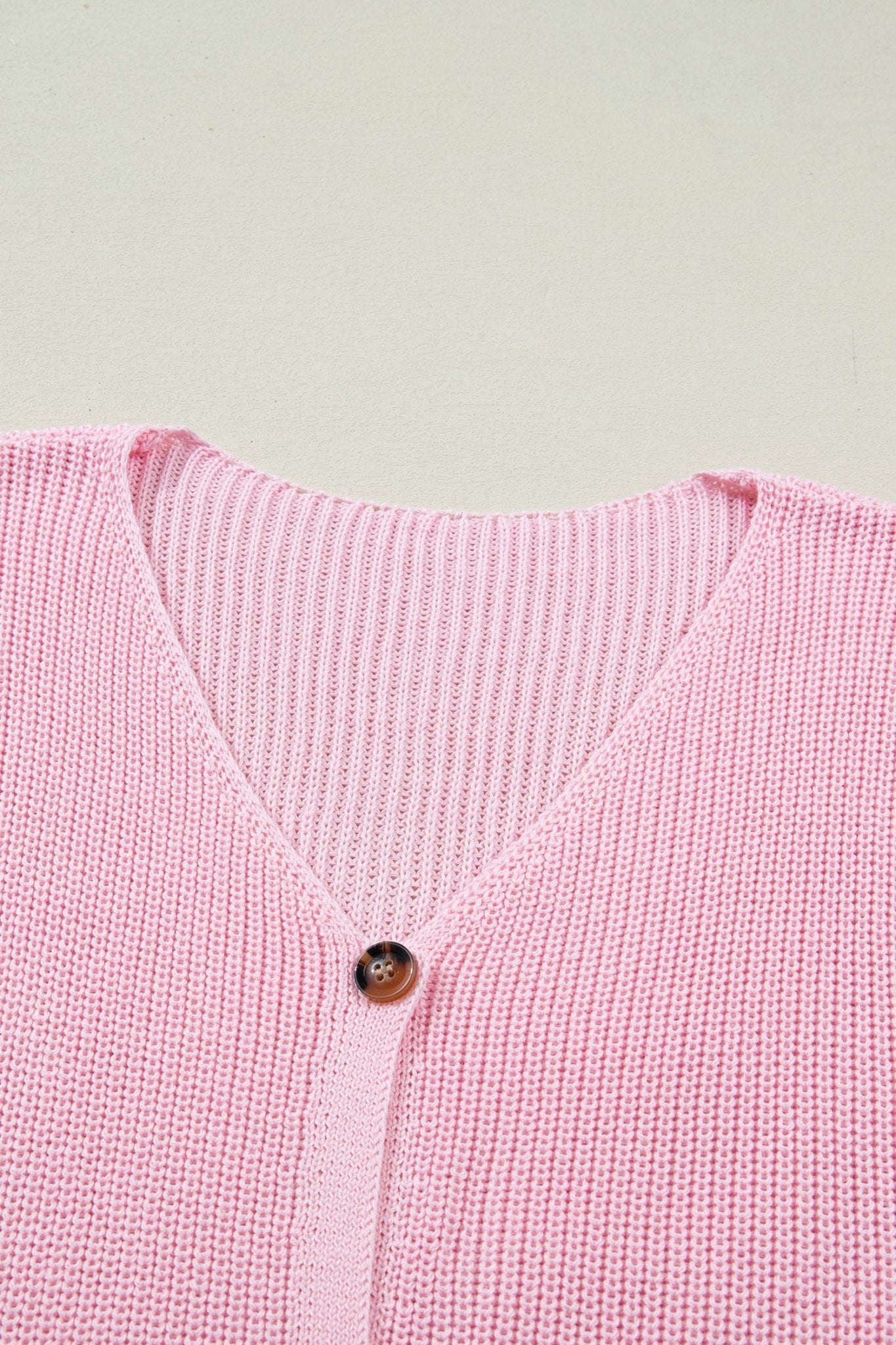 Solid Button Front V-Neck Sweater Knit Vest - Rooted & Reckless Co.