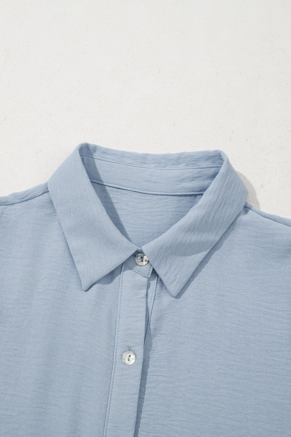 Solid Button-Up Collared Tiered Dress - Rooted & Reckless Co.