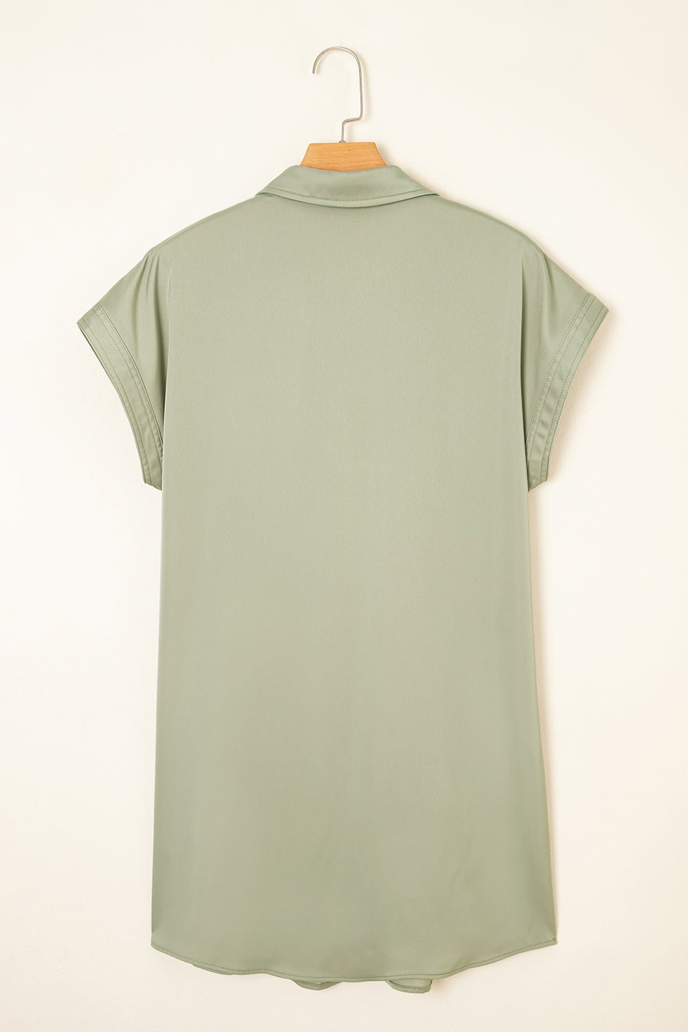 Solid Buttoned Collar T-Shirt Mini Dress - Rooted & Reckless Co.