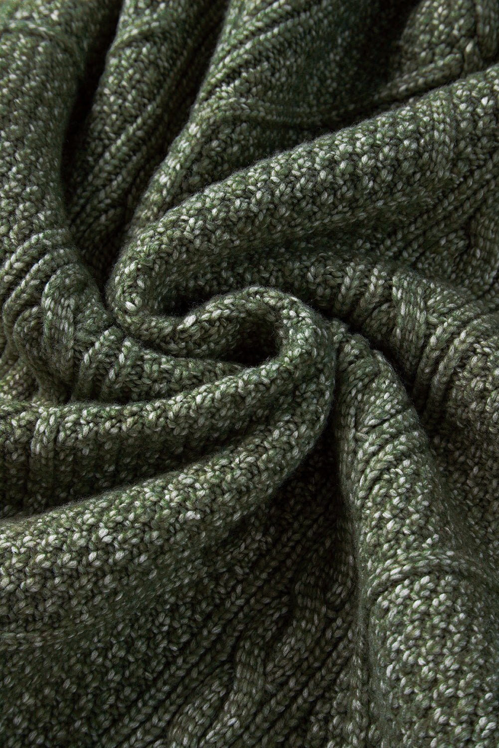 Solid Cable Knit Drop Shoulder Sweater Dress - Rooted & Reckless Co.