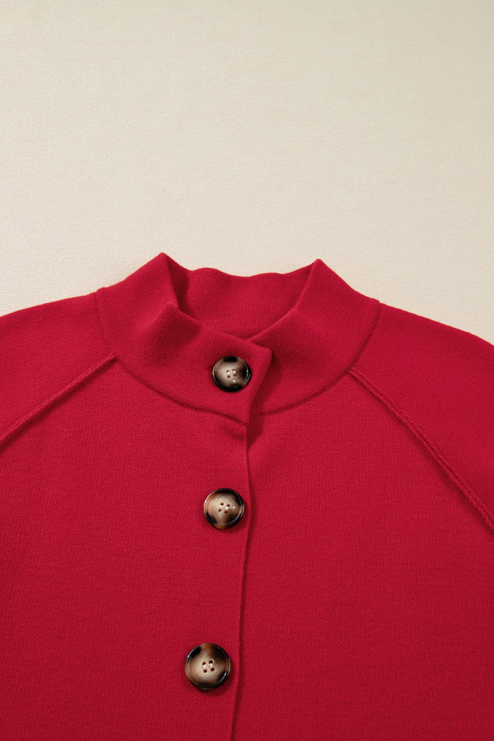Solid Collared Button Front Cardigan Jacket - Rooted & Reckless Co.