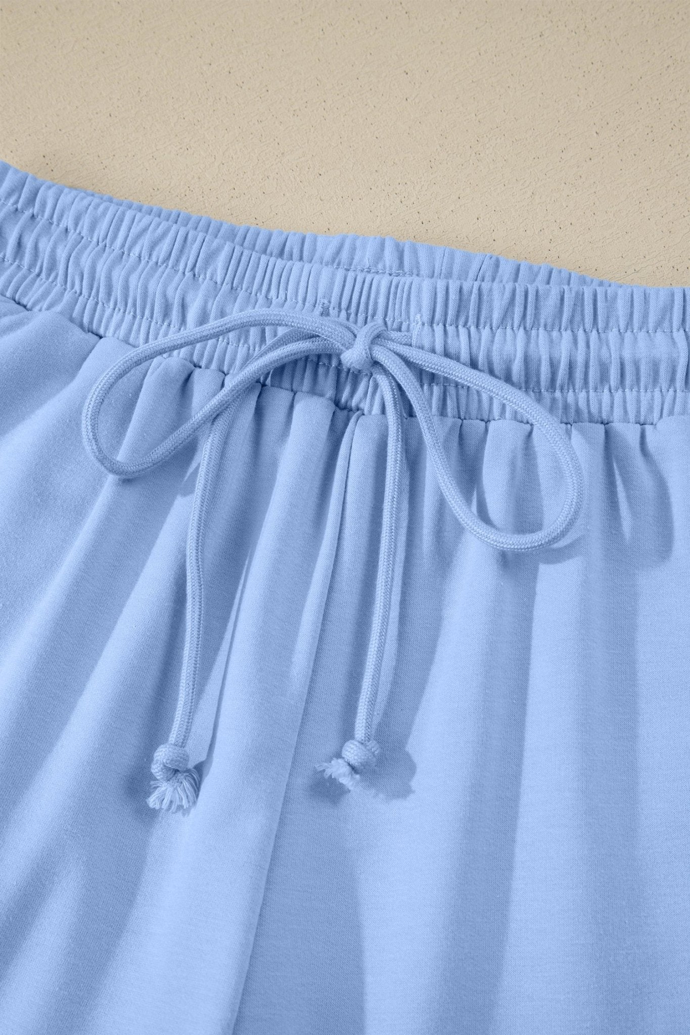 Solid Collared V-Neck Tee & Drawstring Shorts Set - Rooted & Reckless Co.