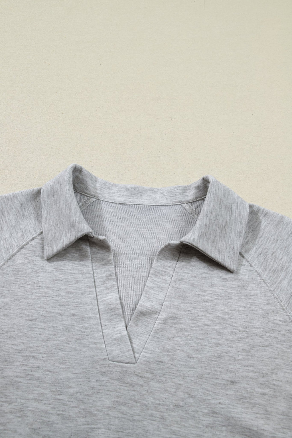 Solid Collared V-Neck Tee & Drawstring Shorts Set - Rooted & Reckless Co.