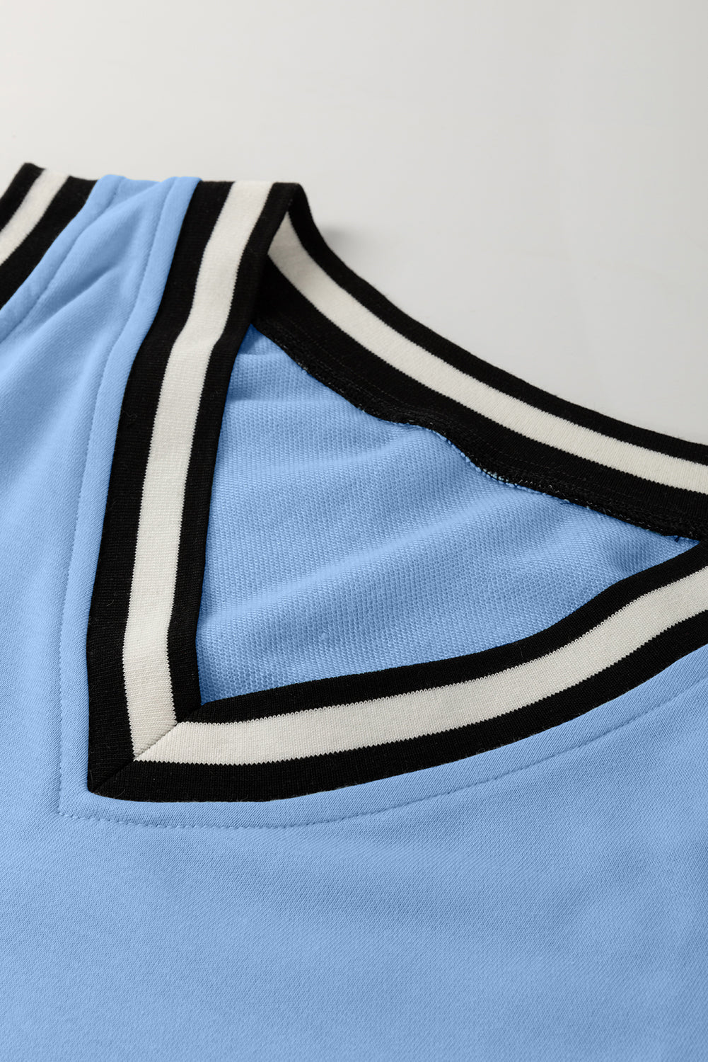 Solid Contrast Trim V-Neck Sleeveless Mini Dress - Rooted & Reckless Co.