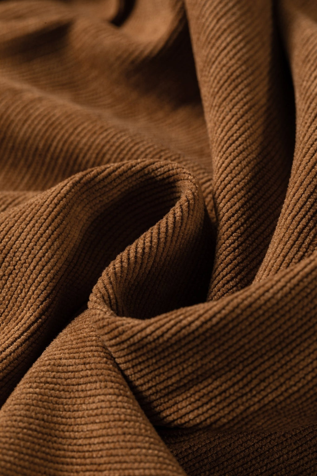Solid Corduroy Buttoned Elastic Waist Wide Leg Pants - Rooted & Reckless Co.