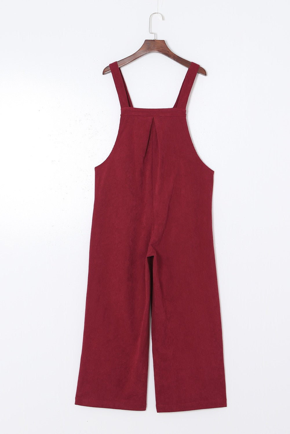Solid Corduroy Front Bib Pocket Wide Leg Overalls - Rooted & Reckless Co.