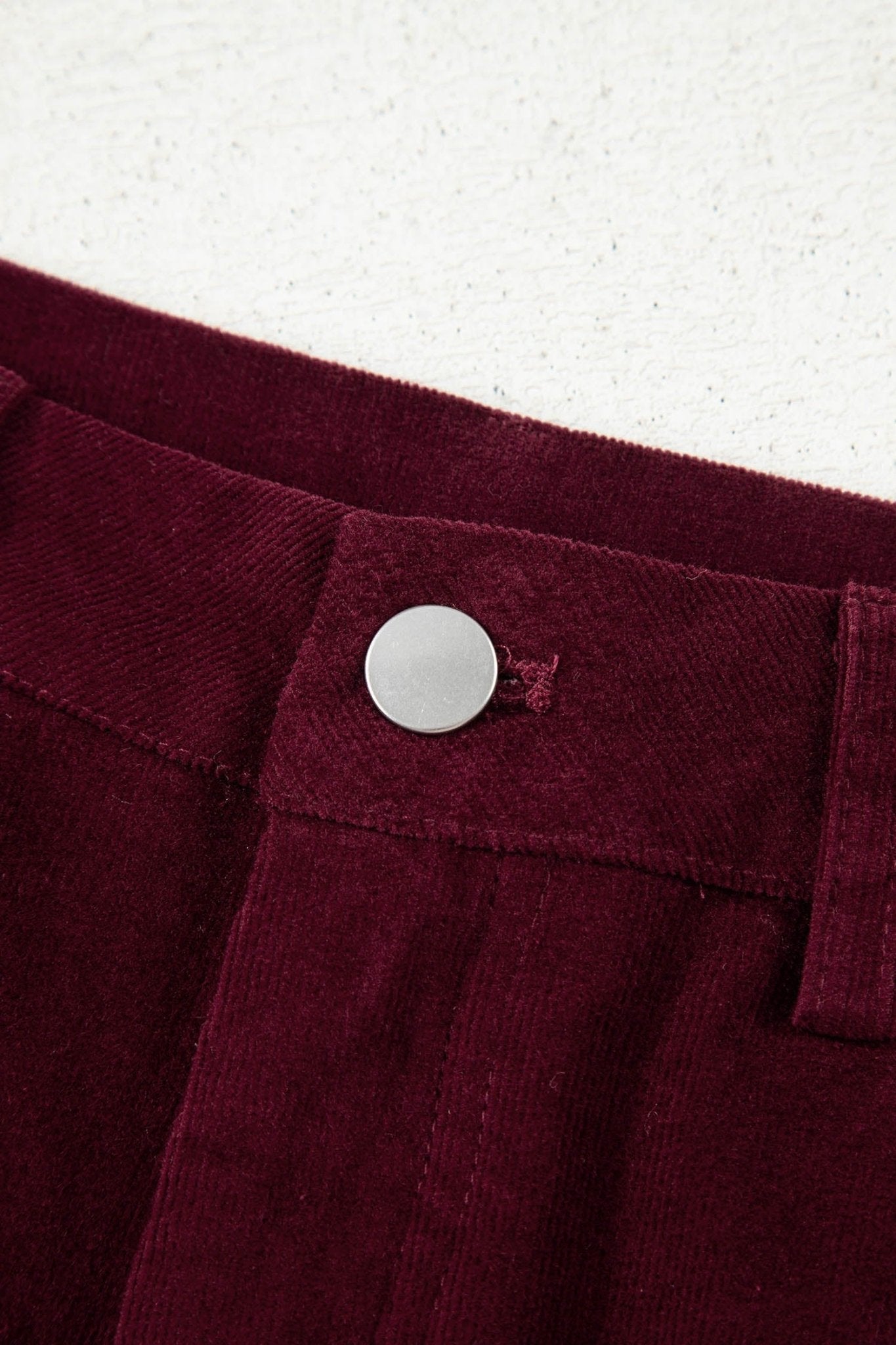 Solid Corduroy High Waist Wide Leg Pants - Rooted & Reckless Co.