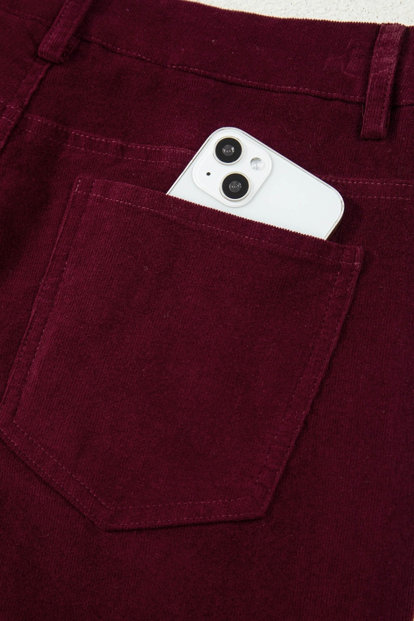 Solid Corduroy High Waist Wide Leg Pants - Rooted & Reckless Co.