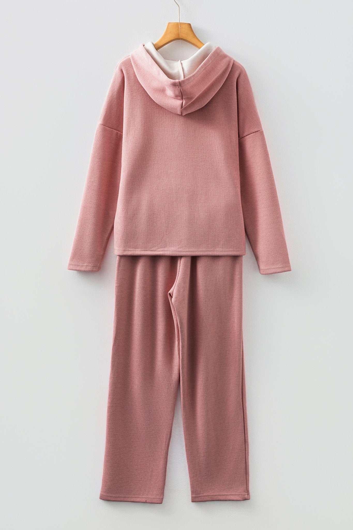 Solid Corduroy Lace Hoodie and Pants Set - Rooted & Reckless Co.