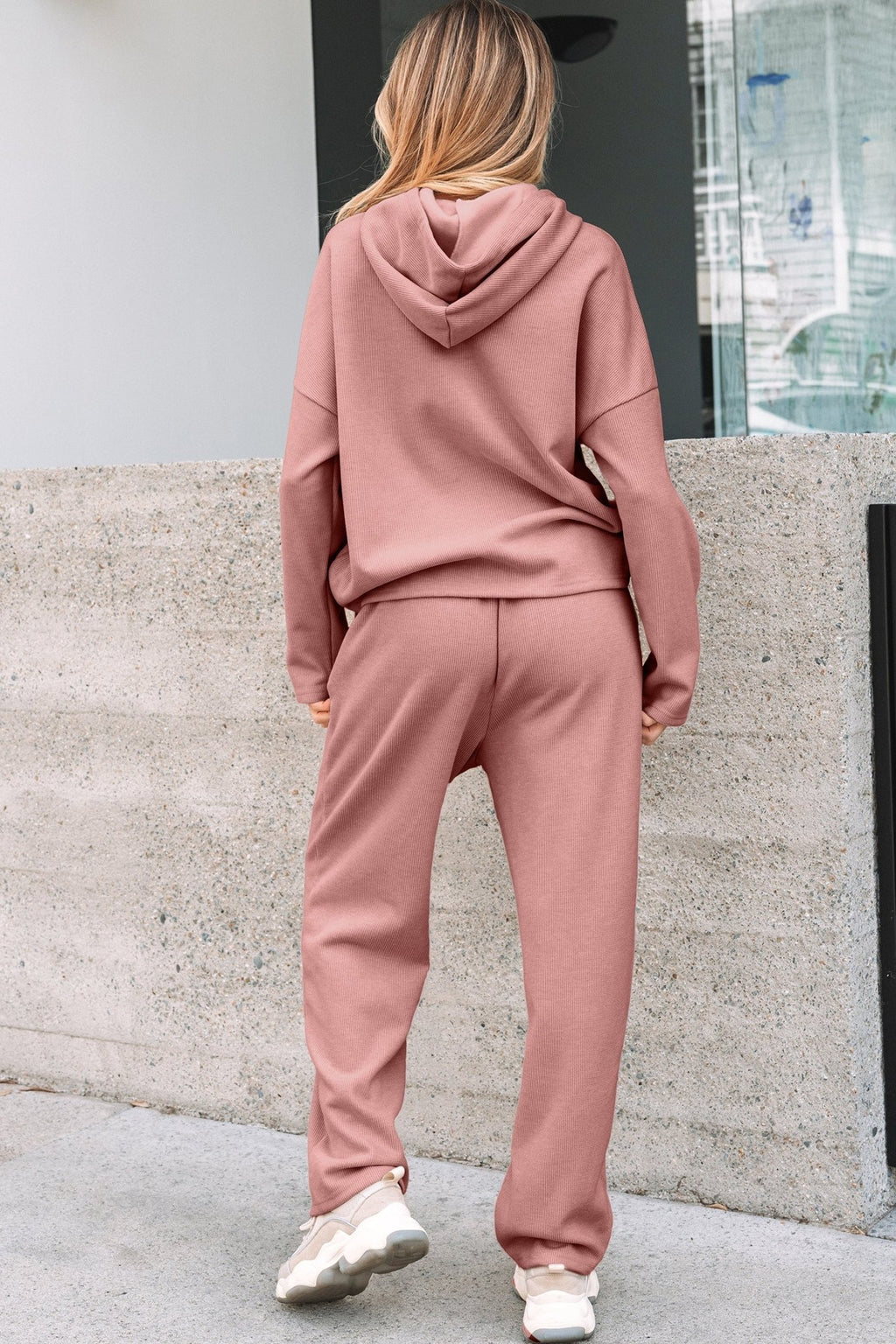 Solid Corduroy Lace Hoodie and Pants Set - Rooted & Reckless Co.