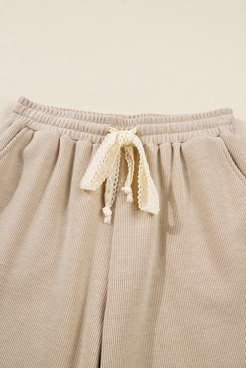 Solid Corduroy Lace Hoodie and Pants Set - Rooted & Reckless Co.