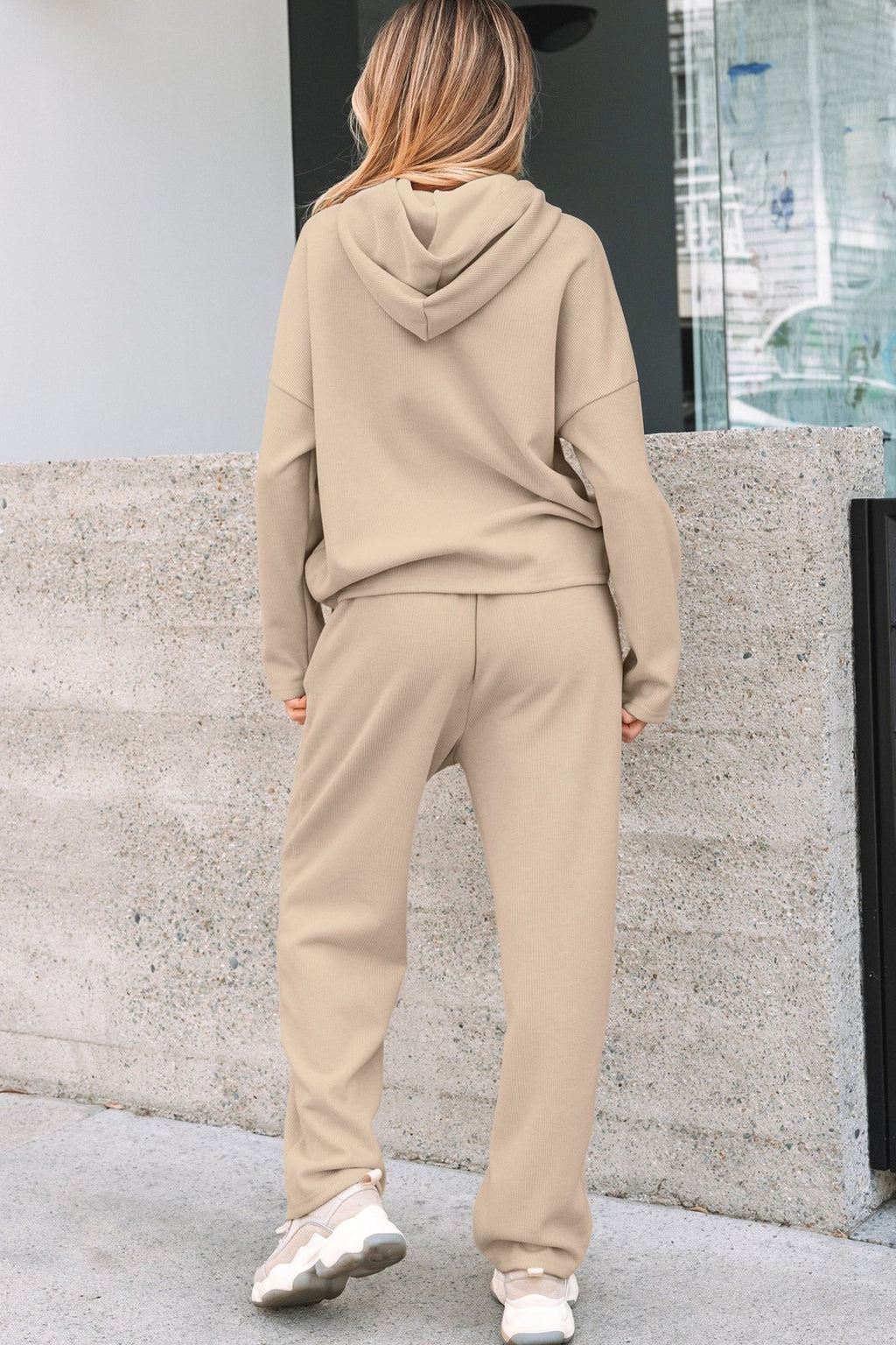 Solid Corduroy Lace Hoodie and Pants Set - Rooted & Reckless Co.