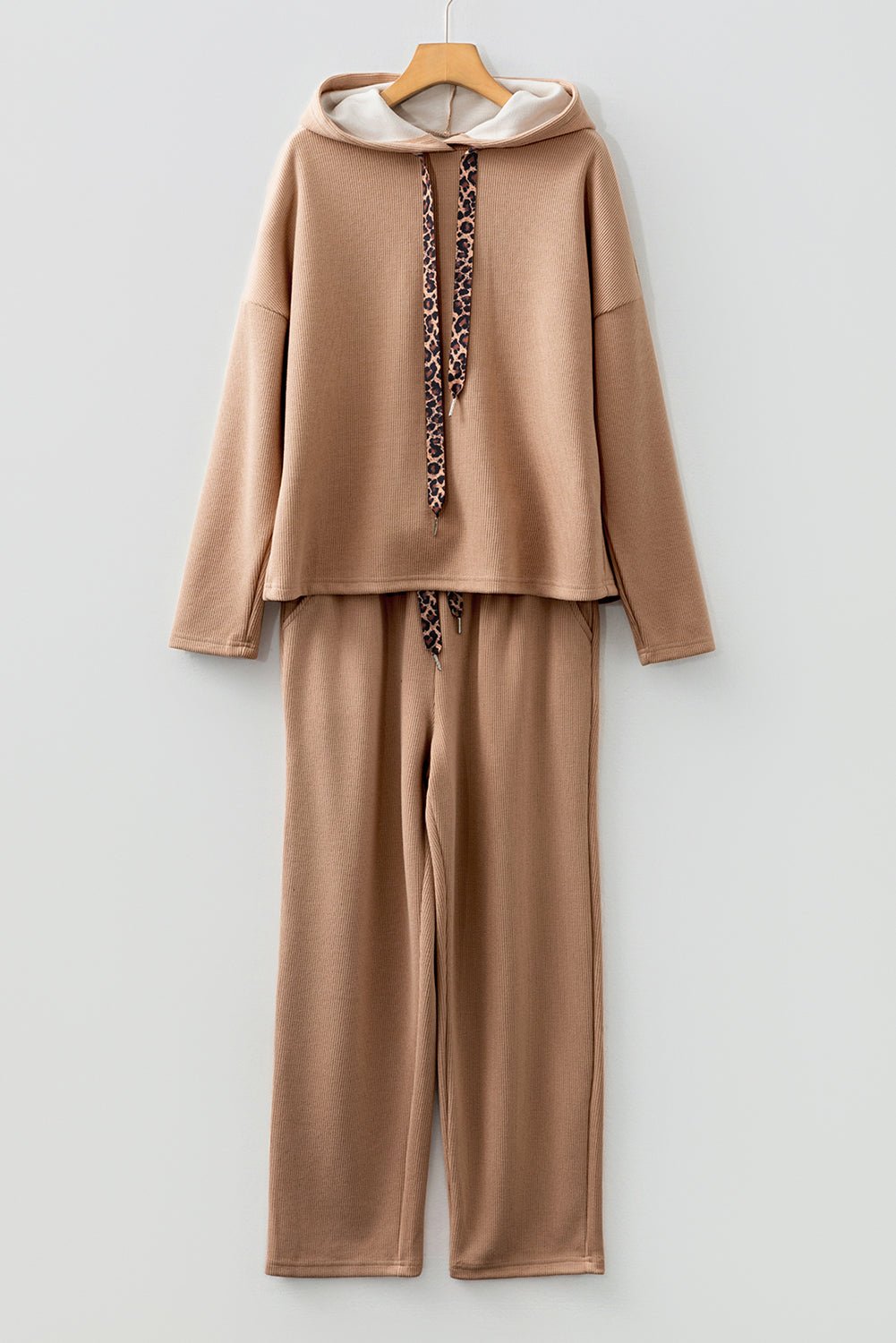Solid Corduroy Lace Hoodie and Pants Set - Rooted & Reckless Co.