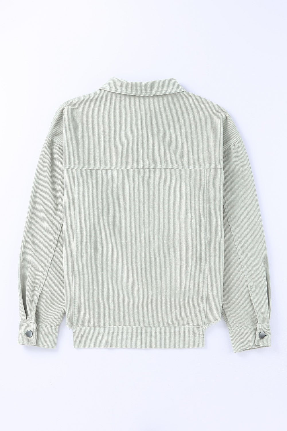 Solid Corduroy Raw Hem Cropped Jacket - Rooted & Reckless Co.