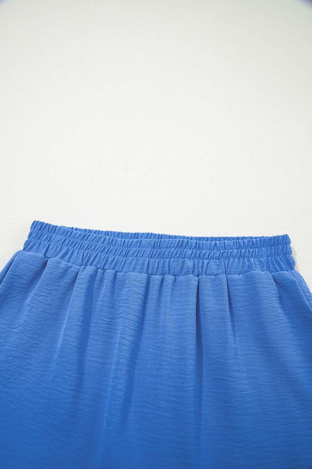 Solid Crinkle Textured Elastic Waist Skort - Rooted & Reckless Co.