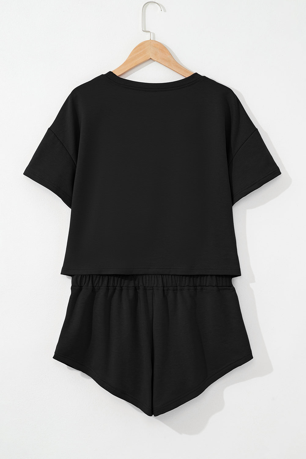 Solid Cropped Tee & Ruffle High Waist Skort Set - Rooted & Reckless Co.