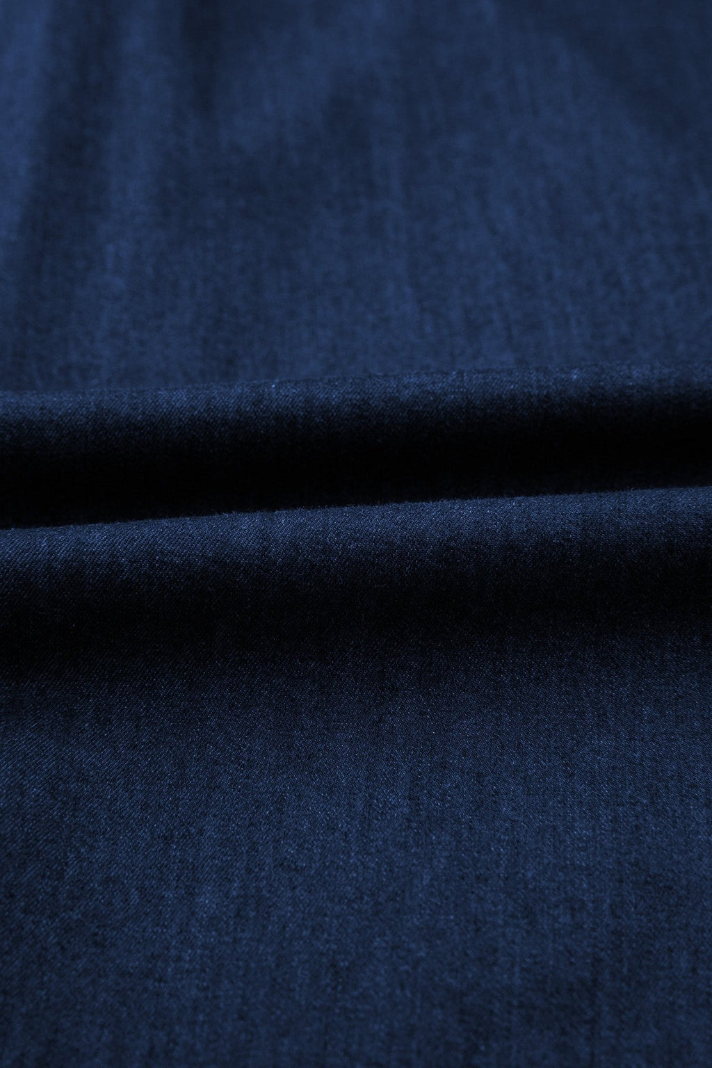 Solid Denim Collared Bubble Sleeve Buttoned Midi Dress - Rooted & Reckless Co.
