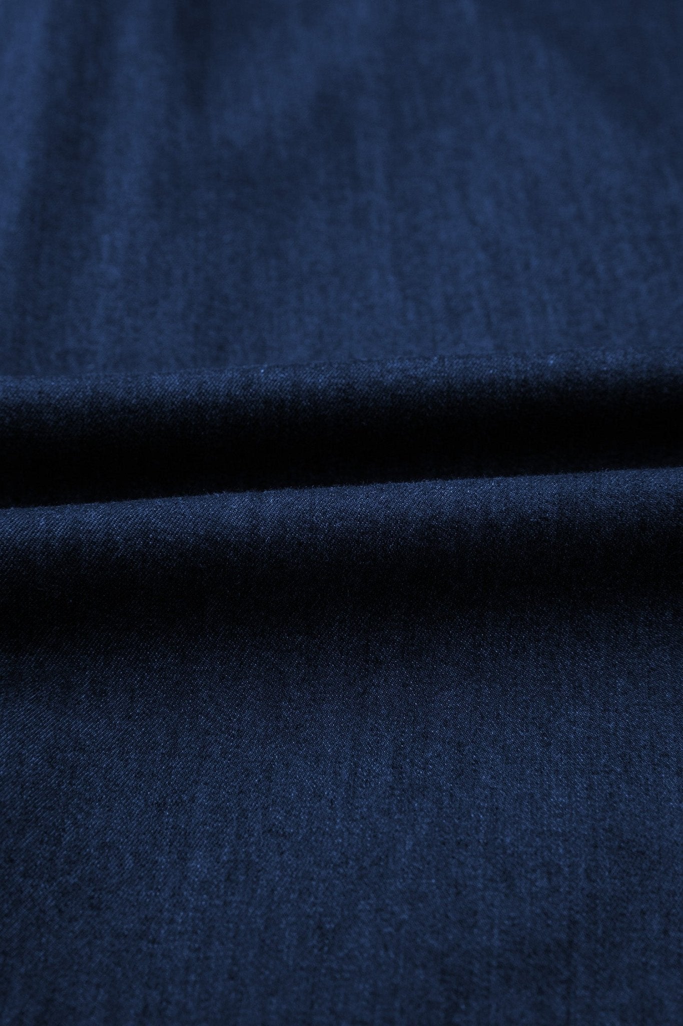 Solid Denim Collared Bubble Sleeve Buttoned Midi Dress - Rooted & Reckless Co.