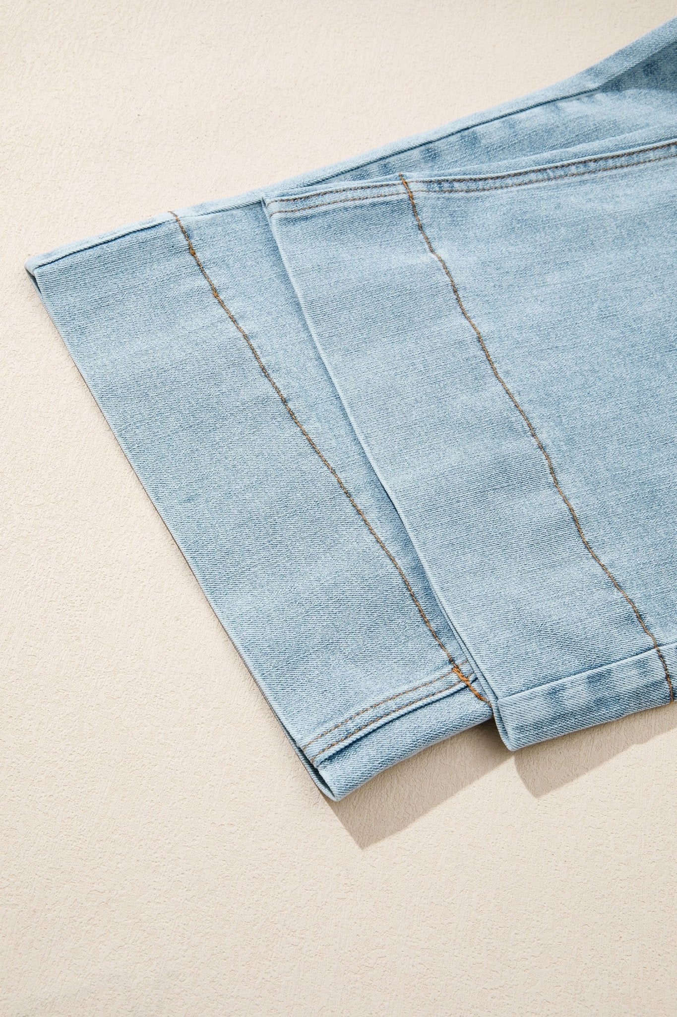 Solid Denim Patch Pocket Straight Leg Jeans - Rooted & Reckless Co.