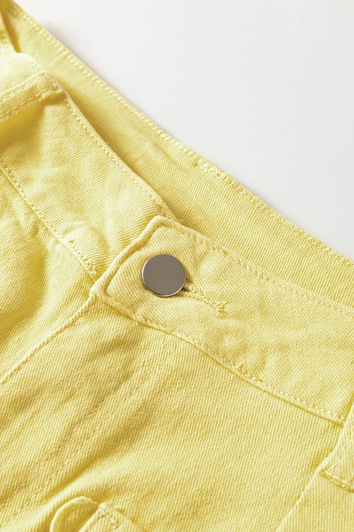 Solid Denim Scalloped Patch Pocket Shift Jeans - Rooted & Reckless Co.